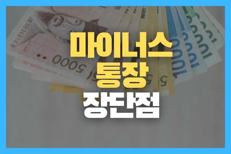 마이너스 통장 단점, 장점, 활용방안 19