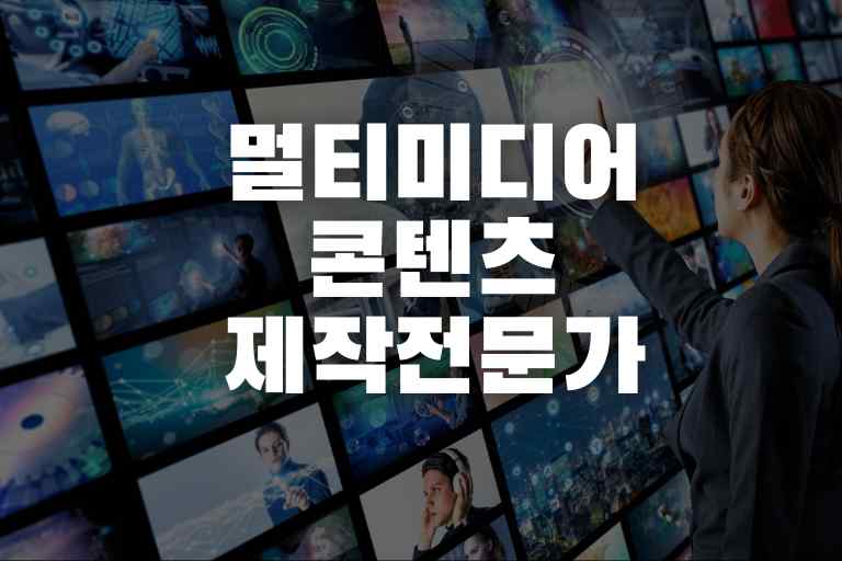 멀티미디어콘텐츠제작전문가 쓸모