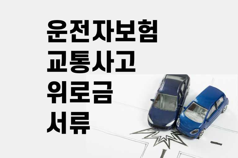 운전자보험 교통사고 위로금 서류