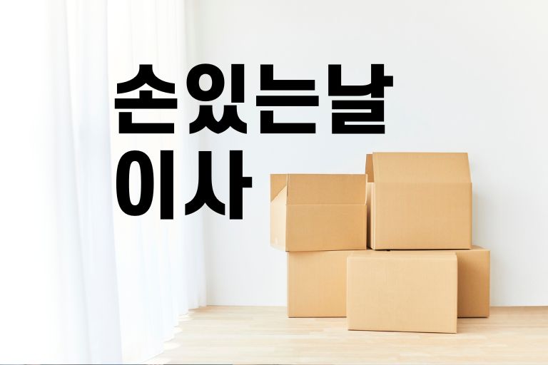 손있는날 이사 방법