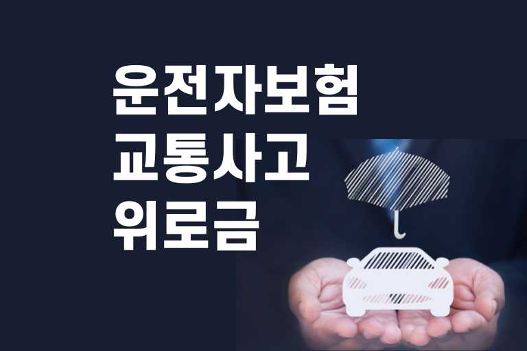 운전자보험 교통사고 위로금