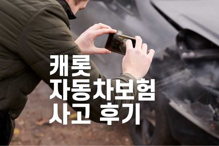 캐롯 자동차보험 사고 후기