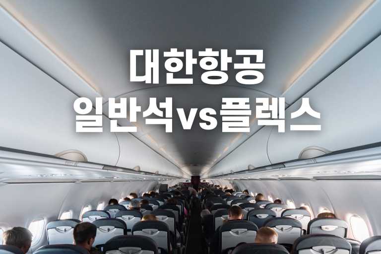 대한항공 일반석 플렉스 차이