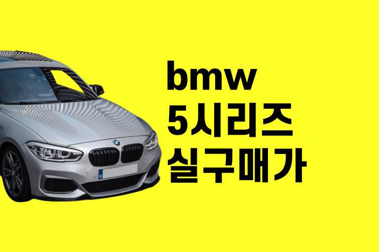 bmw 5시리즈 실구매 가