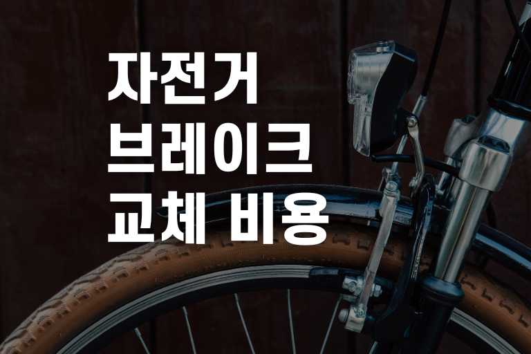 자전거 브레이크 교체 비용