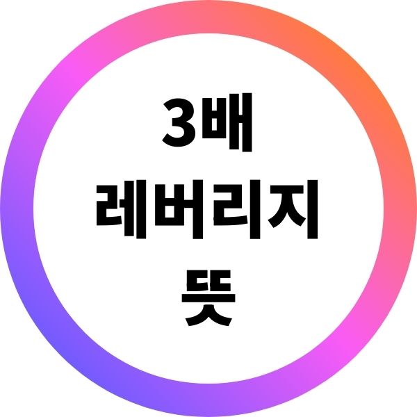 3배 레버리지 뜻
