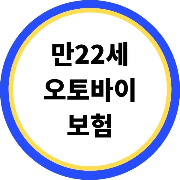 만22세 오토바이 보험