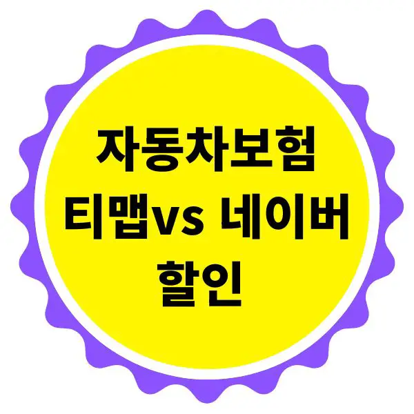 자동차보험 티맵할인 네이버맵할인 보험